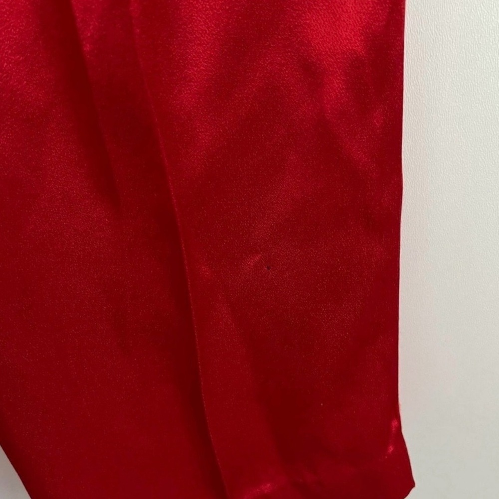 Vintage 80s Patty Woodard Neiman Marcus Red Pleated Trouser Pants Size 4 - Picture 6 of 9
